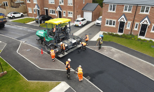 tarmac laid on road